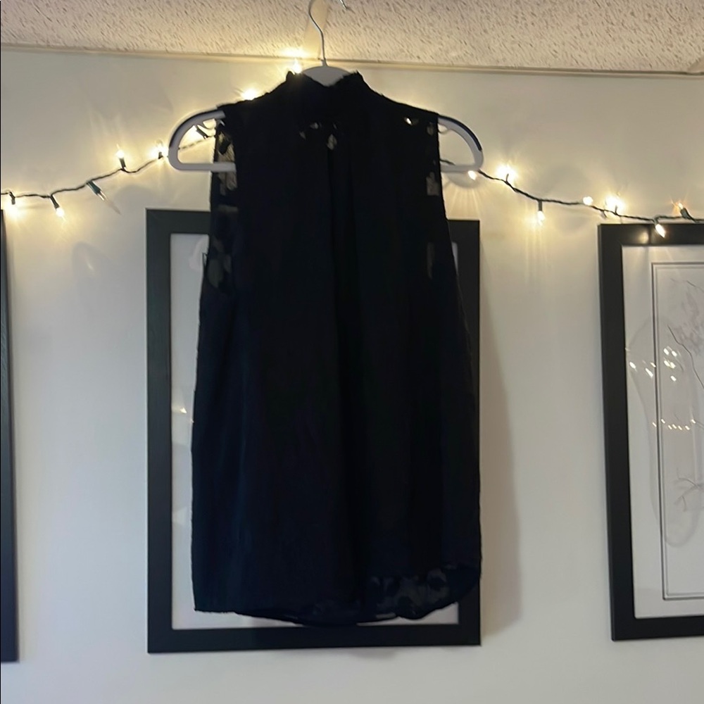 LOFT Black Sleeveless Blouse